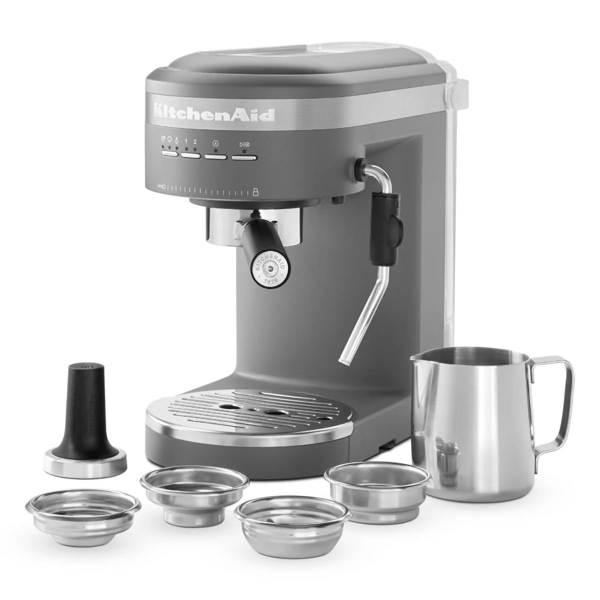 KitchenAid Semi Auto Espresso Maker | Matte Charcoal Grey 4 KitchenAid Semi Auto Espresso Maker | Matte Charcoal Grey - Image 2