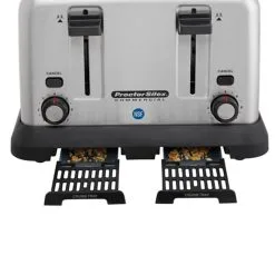 Proctor Silex ProctorSilex Commercial 4-Slice Toaster | Extra-Wide Slots -Deals Coffee & Espresso Store 24850r trays