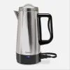Capresso 12-Cup Electric Coffee Perk With Glass Lid | Stainless Steel