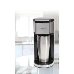 Capresso On The Go 16oz Single Cup Coffee Maker | Stainless -Deals Coffee & Espresso Store 425.05 lifestyle 2 hr