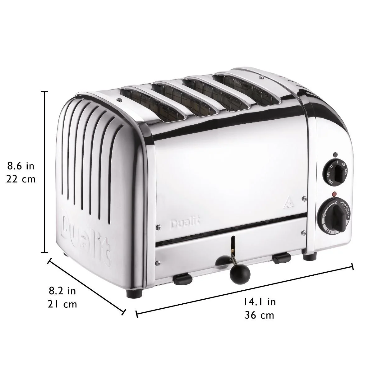 Dualit NewGen Classic 4-Slice Toaster | Chrome 5 Dualit NewGen Classic 4-Slice Toaster | Chrome - Image 3