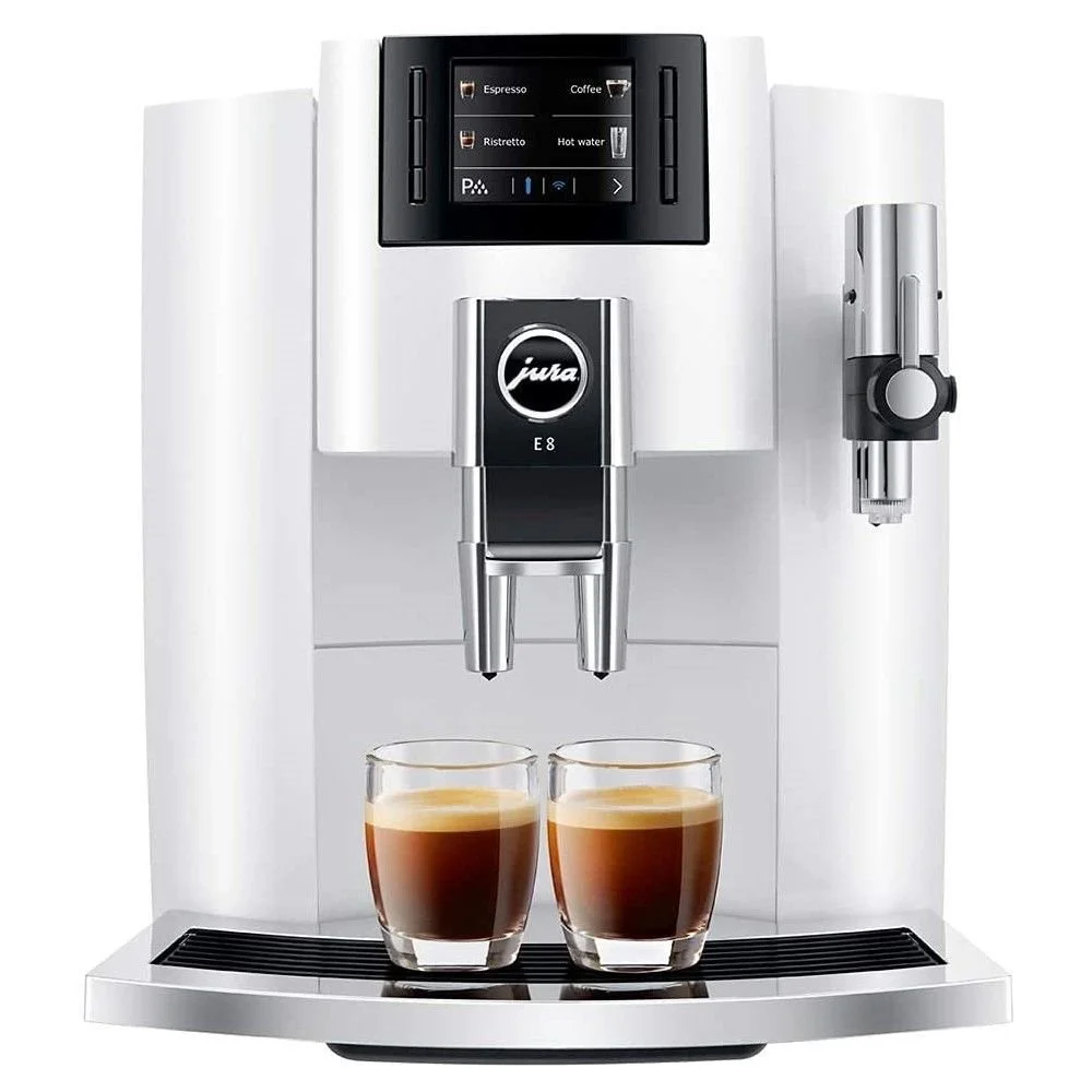 Jura E8 Automatic Espresso Machine | Piano White 3 Jura E8 Automatic Espresso Machine | Piano White