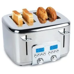 Deals Coffee & Espresso Store 40 All-Clad Digital Stainless Steel Toaster | 4-Slice