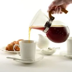 Norpro Pour Over Coffee Maker With Stainless Steel Filter -Deals Coffee & Espresso Store 5588 pouring into cupw