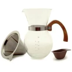 Norpro Pour Over Coffee Maker With Stainless Steel Filter -Deals Coffee & Espresso Store 5588w