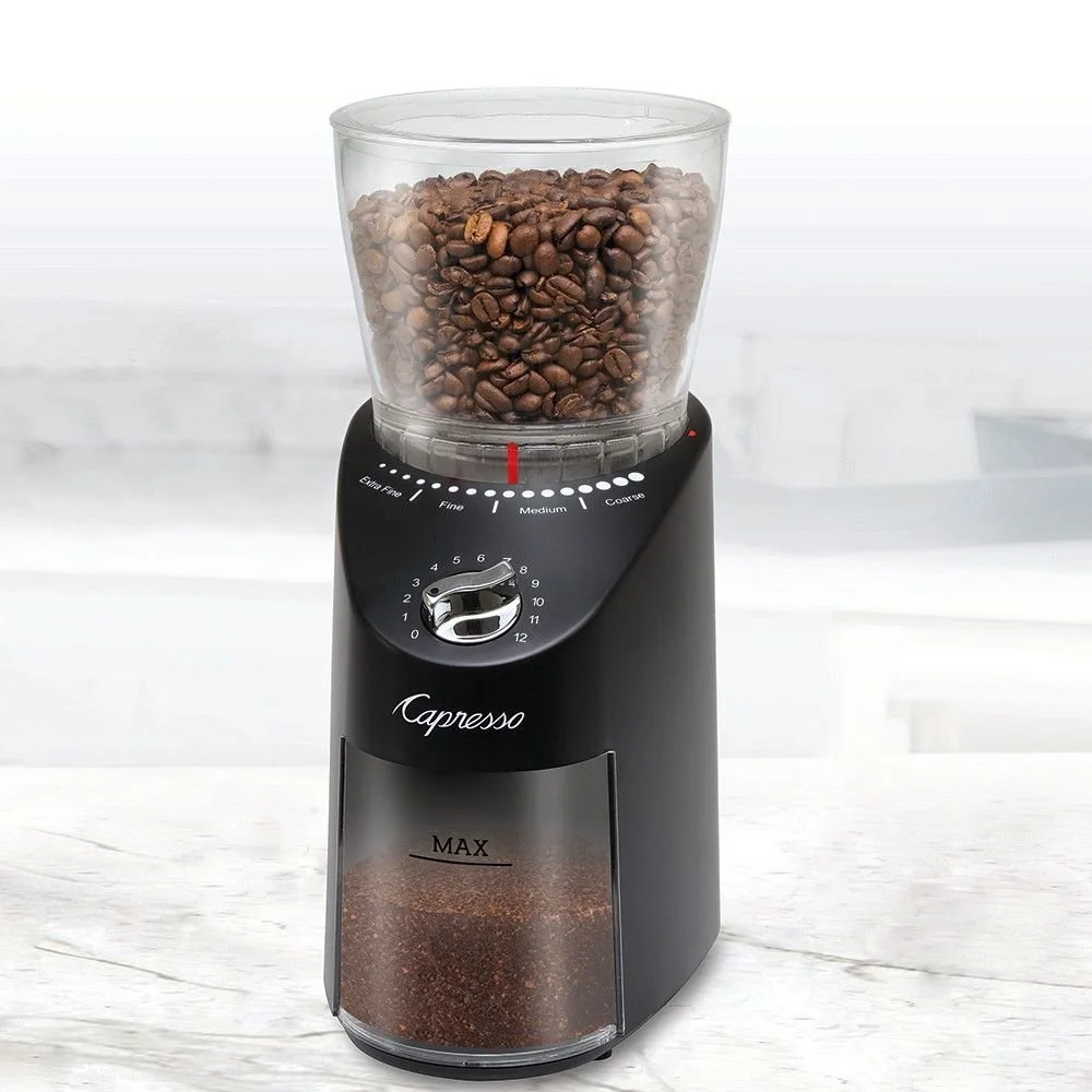 Capresso Infinity Plus Conical Burr Coffee Grinder Black 5 Capresso Infinity Plus Conical Burr Coffee Grinder Black - Image 3