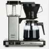 Moccamaster KB Manual-Adjust Drip-Stop Coffee Maker (40 Oz Glass Carafe) | Brushed Silver -Deals Coffee & Espresso Store 59691 tm moccamaster kbg741 automatic drip stop 40oz coffee maker brushed silver glass carafe