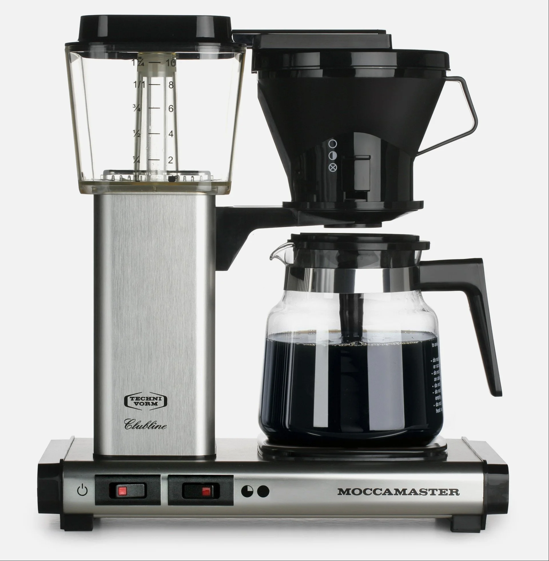 Moccamaster KB Manual-Adjust Drip-Stop Coffee Maker (40 Oz Glass Carafe) | Brushed Silver