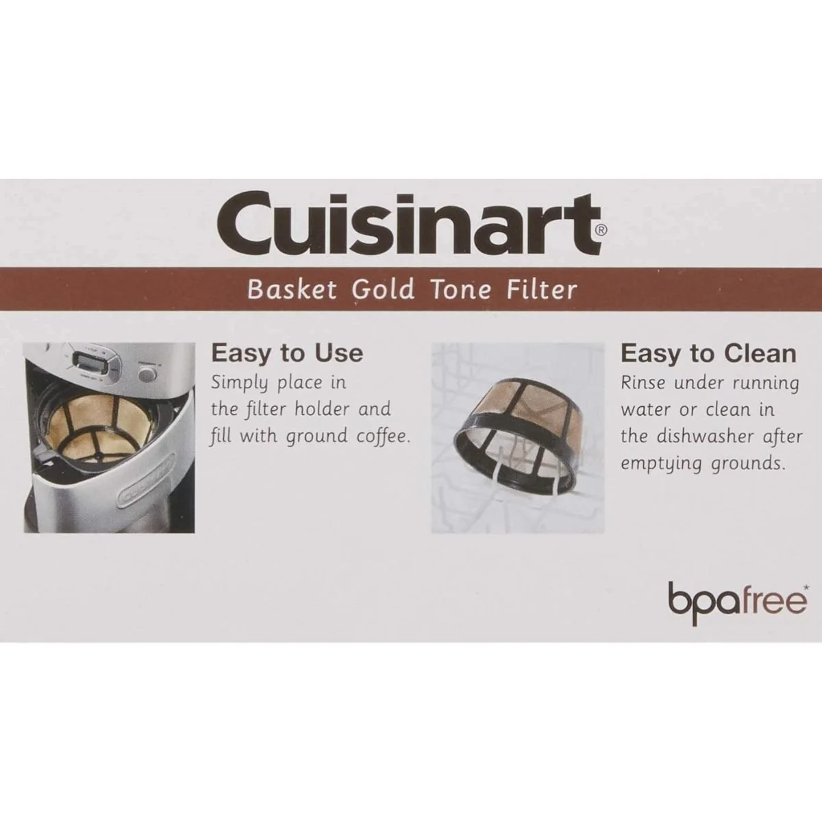 Cuisinart Gold Tone Filter Basket 5 Cuisinart Gold Tone Filter Basket - Image 3