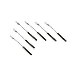 Swissmar 6-Piece Cheese Fondue Forks | Faux Wood Handle