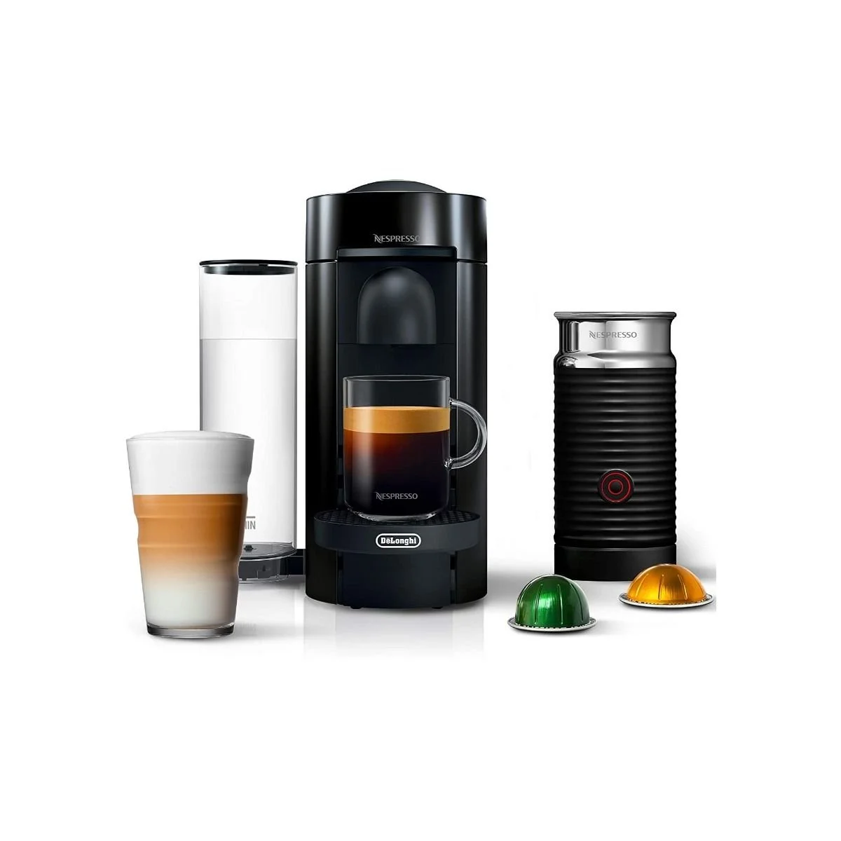 Nespresso Vertuo Plus Deluxe Coffee & Espresso Machine With Aeroccino By De'Longhi | Titan 3 Nespresso Vertuo Plus Deluxe Coffee & Espresso Machine With Aeroccino By De'Longhi | Titan