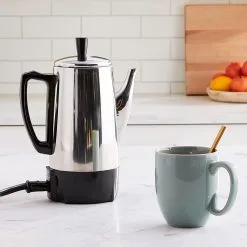 Presto® Stainless Steel Electric Coffee Percolator | 6-Cup -Deals Coffee & Espresso Store 71icsyh8eel. ac sl1500