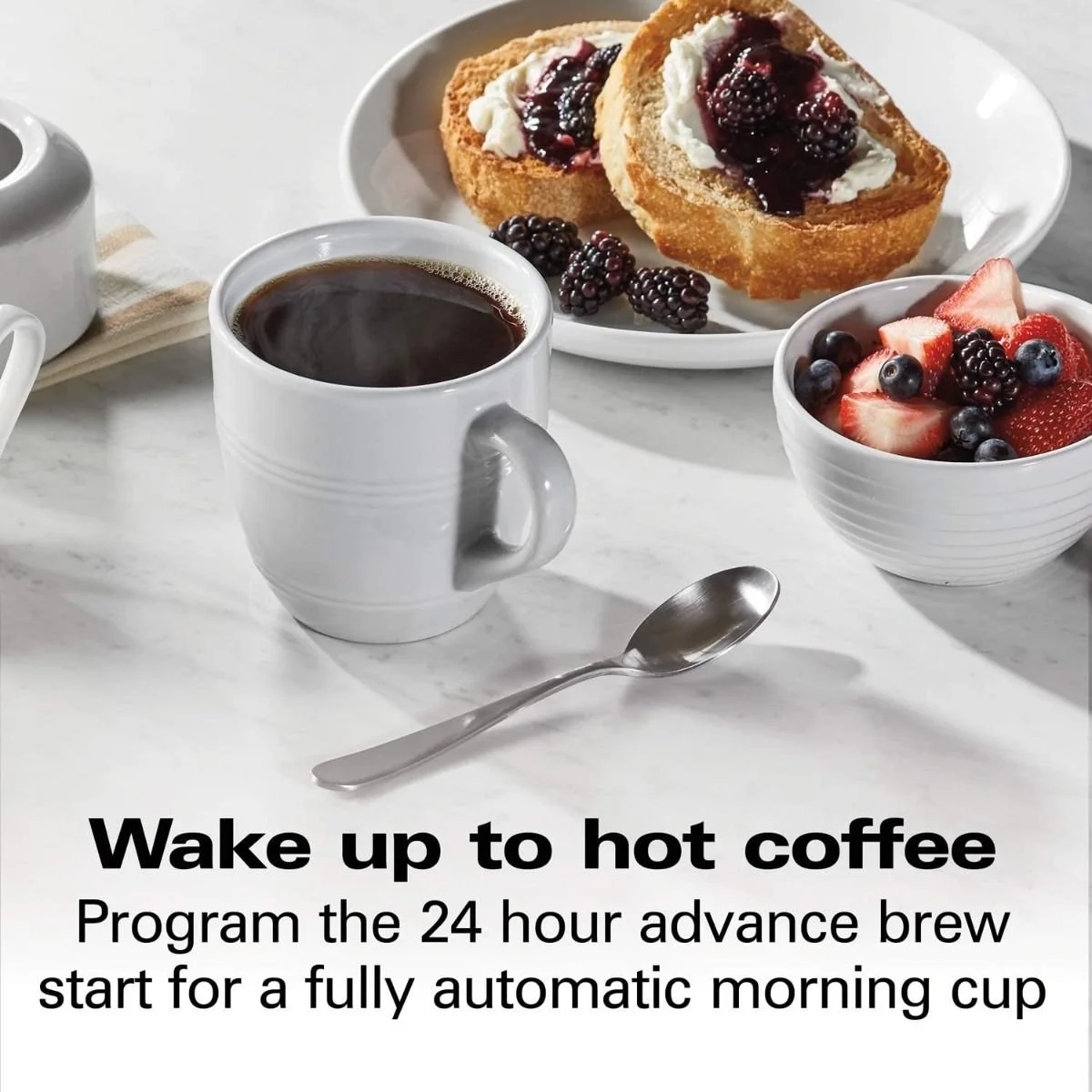 Hamilton Beach Home Hamilton Beach 12-Cup Professional Programmable Coffee Maker | Silver 9 Hamilton Beach Home Hamilton Beach 12-Cup Professional Programmable Coffee Maker | Silver - Image 7