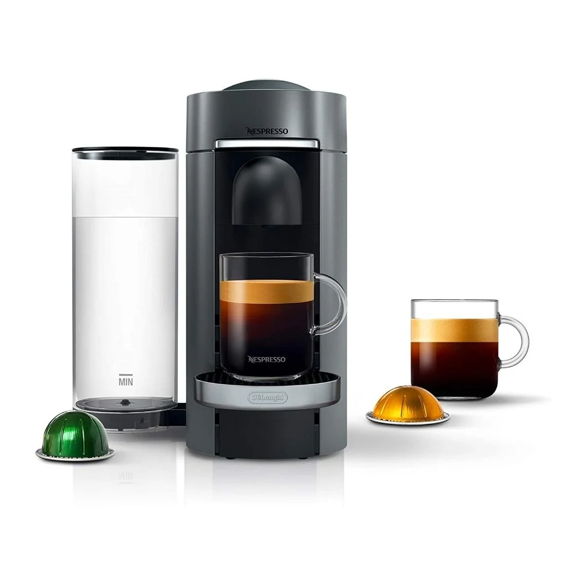 Nespresso Vertuo Plus Deluxe Coffee & Espresso Machine By De'Longhi | Titan 3 Nespresso Vertuo Plus Deluxe Coffee & Espresso Machine By De'Longhi | Titan