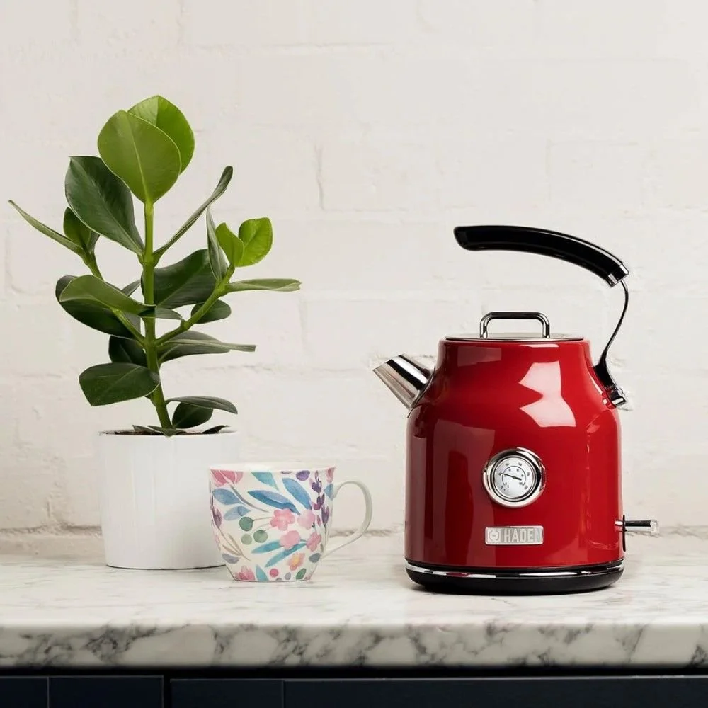 Haden Dorset 7-Cup Stainless Steel Electric Kettle | Red 11 Haden Dorset 7-Cup Stainless Steel Electric Kettle | Red - Image 9