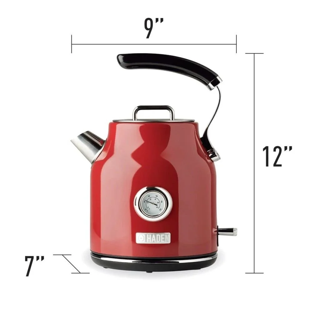 Haden Dorset 7-Cup Stainless Steel Electric Kettle | Red 4 Haden Dorset 7-Cup Stainless Steel Electric Kettle | Red - Image 2