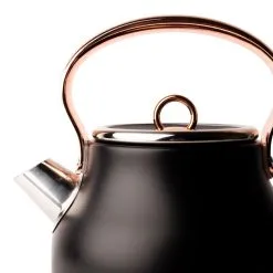 Haden Heritage 7-Cup Electric Kettle | Black And Copper -Deals Coffee & Espresso Store 75041 heritage kettle detail1 1
