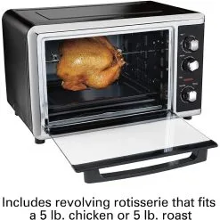 Hamilton Beach Home Hamilton Beach Countertop Oven With Convection & Rotisserie | Black & Stainless -Deals Coffee & Espresso Store 81cijfnv0vl. ac sl1500