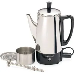 Presto® Stainless Steel Electric Coffee Percolator | 6-Cup -Deals Coffee & Espresso Store 81mm9lrcitl. ac sl1500