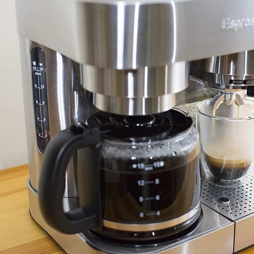 Espressione Combination Espresso Machine & 10-Cup Drip Coffee Maker | Stainless Steel 8 Espressione Combination Espresso Machine & 10-Cup Drip Coffee Maker | Stainless Steel - Image 6
