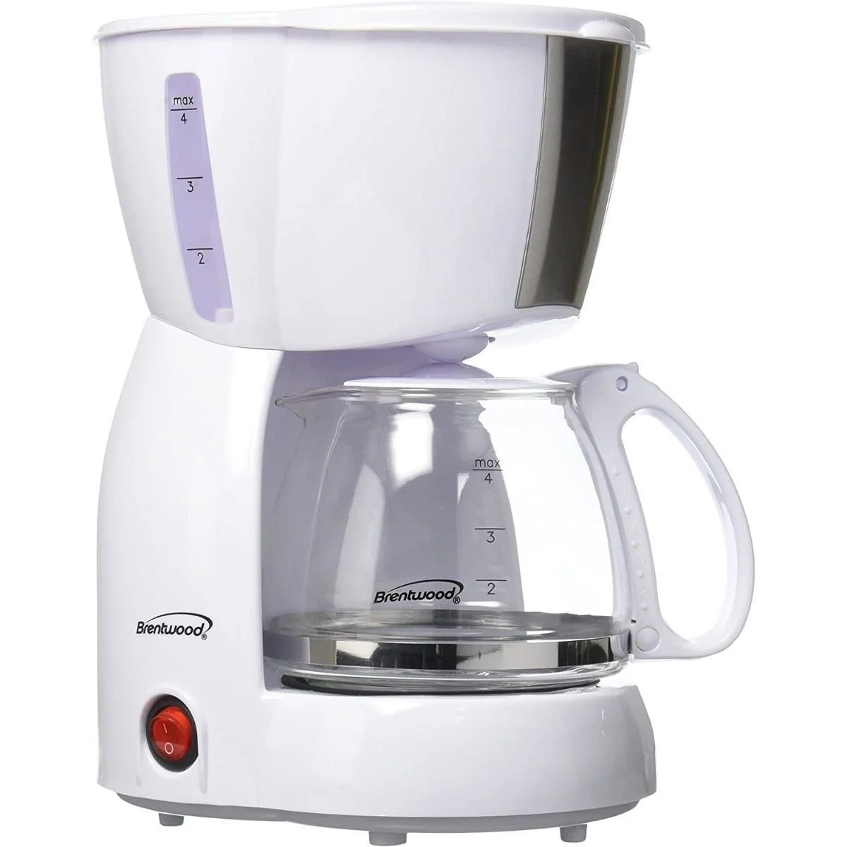Brentwood Appliances 4-Cup Coffee Maker | White 3 Brentwood Appliances 4-Cup Coffee Maker | White