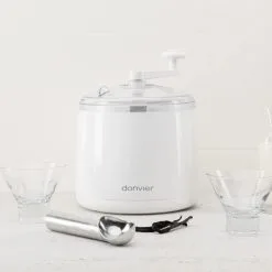Cuisipro Donvier Manual Ice Cream Maker | White -Deals Coffee & Espresso Store 837450 1800x1800