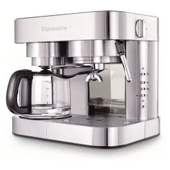 Espressione Combination Espresso Machine & 10-Cup Drip Coffee Maker | Stainless Steel