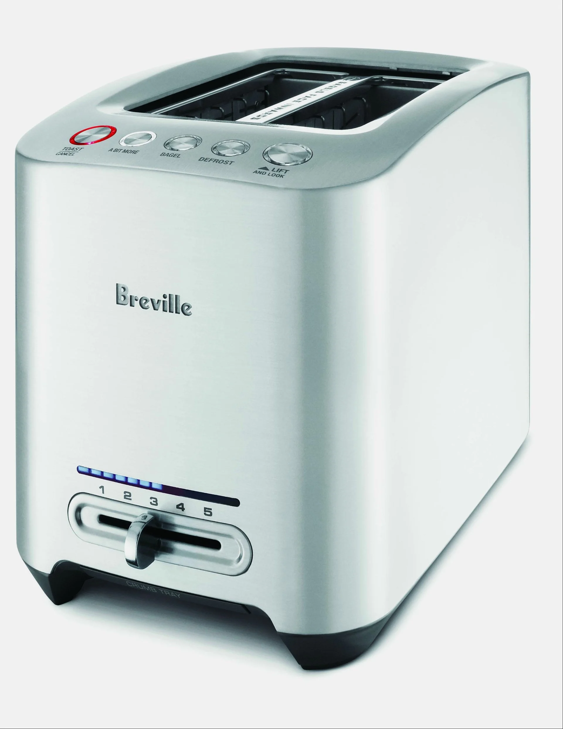 Breville Die-Cast 2-Slice Smart Toaster | Brushed Stainless Steel 3 Breville Die-Cast 2-Slice Smart Toaster | Brushed Stainless Steel