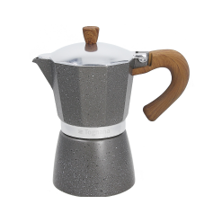 Tognana 6-Cup Stovetop Coffee Maker | Stone & Wood Style