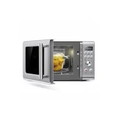 Breville The Compact Wave Soft Close Countertop Compact Microwave Oven | Silver