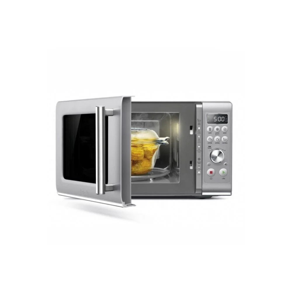 Breville The Compact Wave Soft Close Countertop Compact Microwave Oven | Silver 3 Breville The Compact Wave Soft Close Countertop Compact Microwave Oven | Silver