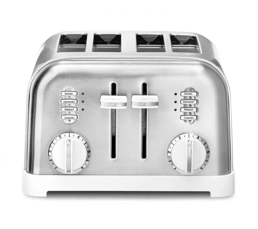 Cuisinart 4-Slice Classic Toaster | White & Stainless Steel 3 Cuisinart 4-Slice Classic Toaster | White & Stainless Steel