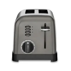Cuisinart 2 Slice Classic Metal Toaster | Black & Brushed Stainless Steel
