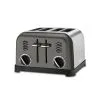 Cuisinart 4-Slice Classic Metal Toaster | Black & Brushed Stainless Steel