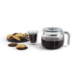 SMEG Drip Coffee Maker | Cream -Deals Coffee & Espresso Store dcf02ssus 9 2