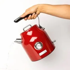 Haden Dorset 7-Cup Stainless Steel Electric Kettle | Red 18 Haden Dorset 7-Cup Stainless Steel Electric Kettle | Red -Deals Coffee & Espresso Store dorsetkettle red pour detail 900x