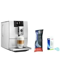 Jura ENA 8 Signature Line Automatic Coffee & Espresso Machine With Touch Screen | Massive Aluminum + Replacement Water Filter & Descaling Tabs