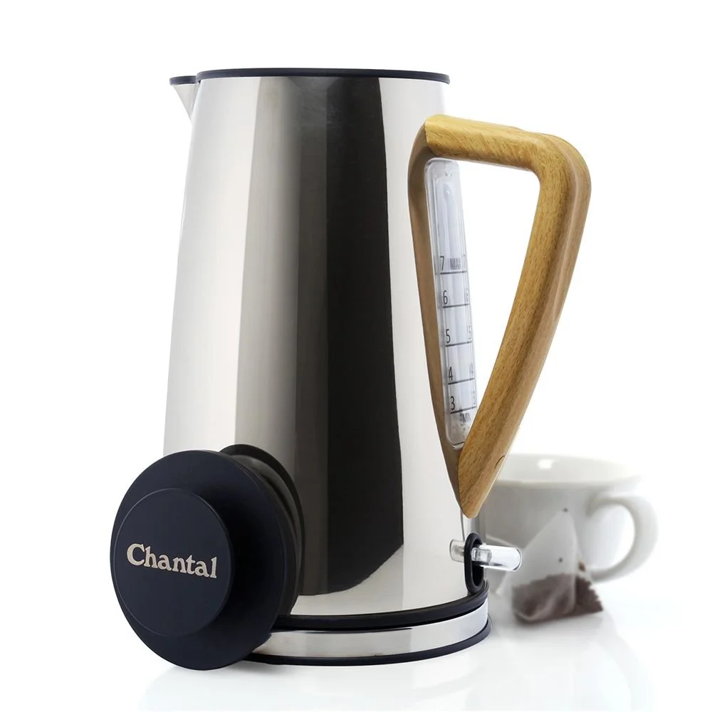 Chantal 1.8 Qt. Oslo Collection Ekettle Electric Water Kettle | Polished Stainless Steel 4 Chantal 1.8 Qt. Oslo Collection Ekettle Electric Water Kettle | Polished Stainless Steel - Image 2