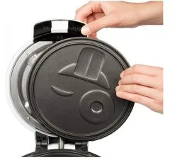 Cucina Pro CucinaPro Waffle & Pancake Maker | Emojis 11 Cucina Pro CucinaPro Waffle & Pancake Maker | Emojis -Deals Coffee & Espresso Store emoji waffler pancake maker with easy to change plates