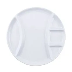 Swissmar Raclette/Fondue Plates (Set Of 4) | White - Round