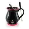 Swissmar Indulge 4-Piece Chocolate Fondue Set | Black -Deals Coffee & Espresso Store fondue set