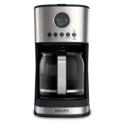 Krups Essential Brewer 12-Cup Digital Drip Coffee Maker | Stainless Steel