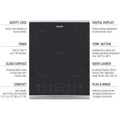 Zavor Induction Pro Cooktop 14 Zavor Induction Pro Cooktop -Deals Coffee & Espresso Store induction pro packaging info image