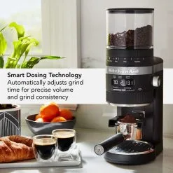KitchenAid Burr Grinder With Dose Control | Black Matte 7 KitchenAid Burr Grinder With Dose Control | Black Matte -Deals Coffee & Espresso Store kcg8433bm lifetext.tif trade jpg