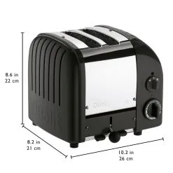 Dualit NewGen Classic 2-Slice Toaster | Matte Black -Deals Coffee & Espresso Store matte3