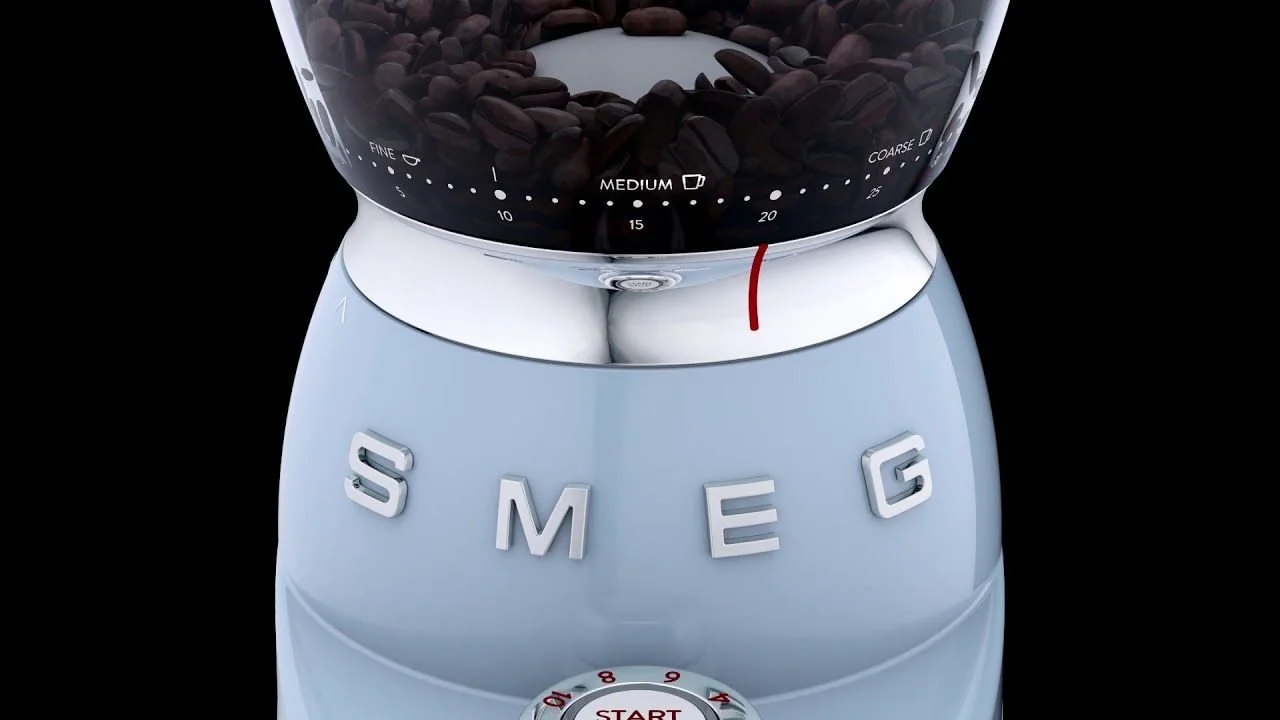 SMEG Coffee Grinder | White 4 SMEG Coffee Grinder | White - Image 2