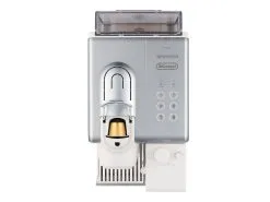 Nespresso Lattissima Touch Latte & Cappuccino Machine By De'Longhi | Silver -Deals Coffee & Espresso Store nespresso lattissima silver top view en560s
