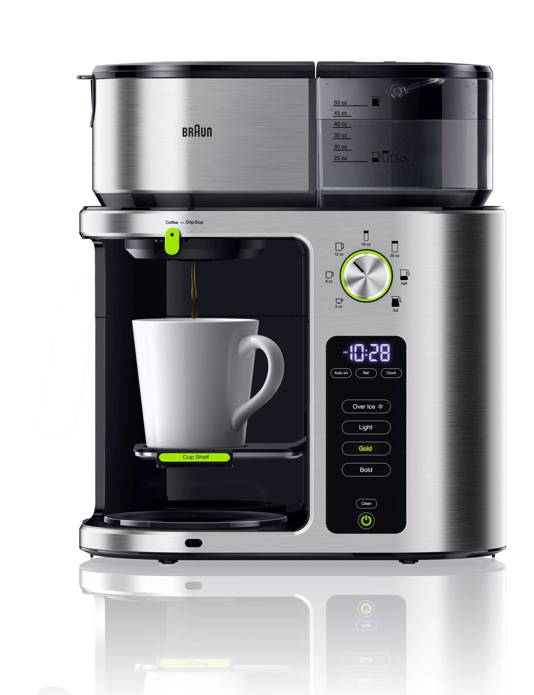 Braun 10-Cup MultiServe Drip Coffee/Iced Coffee Machine | Stainless Steel 6 Braun 10-Cup MultiServe Drip Coffee/Iced Coffee Machine | Stainless Steel - Image 4