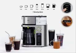 Braun 10-Cup MultiServe Drip Coffee/Iced Coffee Machine | Stainless Steel 14 Braun 10-Cup MultiServe Drip Coffee/Iced Coffee Machine | Stainless Steel -Deals Coffee & Espresso Store new 6