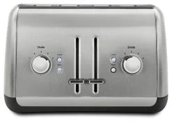 KitchenAid 4-Slice Toaster With Manual High-Lift Lever | Brushed Stainless Steel -Deals Coffee & Espresso Store p170145 5z